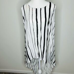 Patrizia Luca Monochrome Striped Top